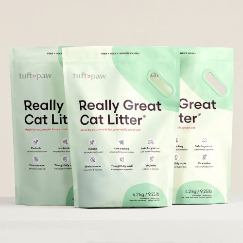 [Size:3-Pack] Really Great Cat Litter - Tuft and Paw