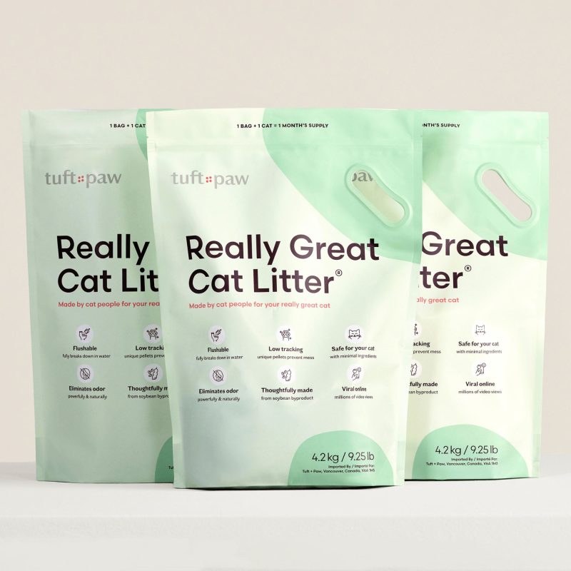 [Size:3-Pack] Really Great Cat Litter - Tuft and Paw